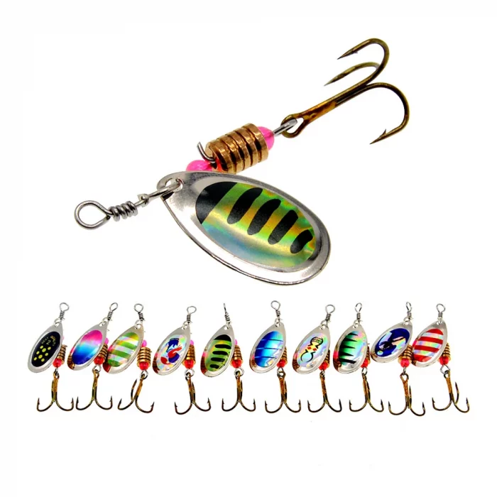 Señuelo Giratorio de Metal con Lentejuelas (3.5g) - Imagen 2