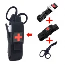 Botiquín táctico de primeros auxilios para exteriores, torniquete Molle, Kit de supervivencia, bolsa, estante de enfermería, equipo médico, bolsa de tijera, equipo para exteriores